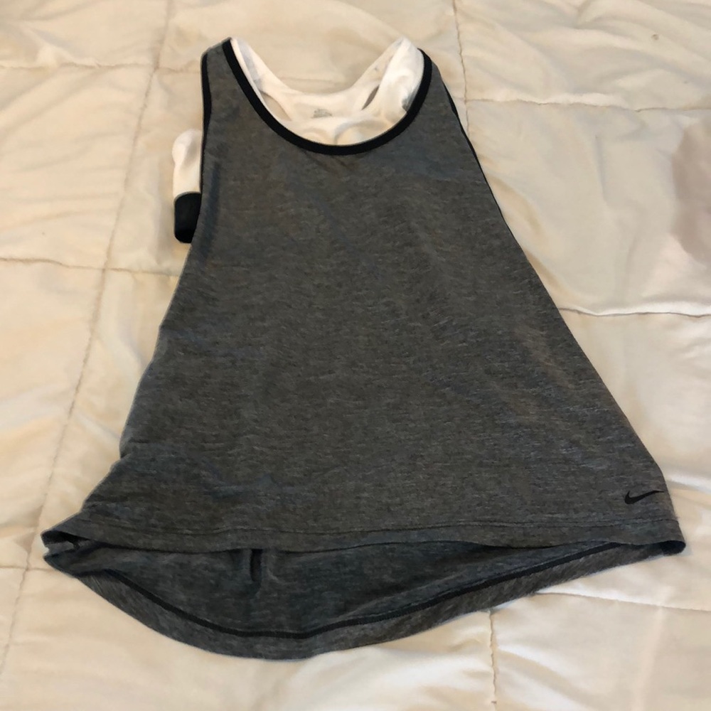 Nike tank with sports bra